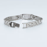 Diamond-Studded Silver Men's Band