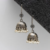 Classic Pearl Fish Hook Jhumkas