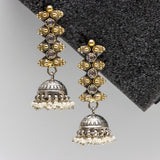 Dual Tone Intricate Jhumkas