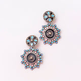 Flower By The Window Oxidised Necklace Set