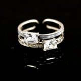 Regal Reflection Silver Ring