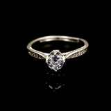Purely Devoted Promise Silver Ring