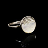 Serephic Splendor Sunset Silver Ring