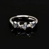 Triple Affection Silver Ring