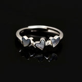 Triple Affection Silver Ring