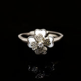 Serene Silver Bloom Silver Ring