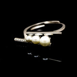 Pearl On The Rise Silver Band