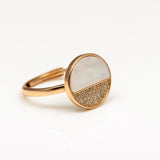 Serephic Splendor Sunset Rose Gold Plated Ring