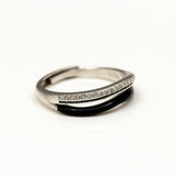 Noir Eclat Silver Band