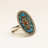 Multicoloured Chakra Detailed Ring