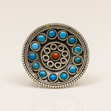 Multicoloured Chakra Detailed Ring