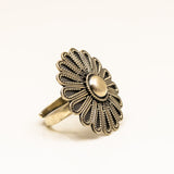 Dana Detailed Silver Ring