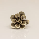 Intricate Rose Silver Ring