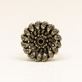 Detailed Chakra Silver Ring