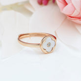 Blossom Luxe Rose Gold Plated Silver Ring