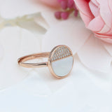 Serephic Splendor Sunset Rose Gold Plated Ring
