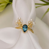 Frosted Aurora Serenity Silver Ring