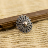 Dana Detailed Silver Ring