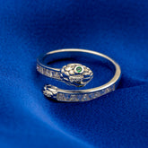 Serpentine Emerald Enchantment Ring