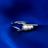 Pearl On The Rise Silver Band