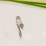 Ethereal Arrow of Elegance Silver Ring