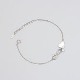 HeartFelt Infinity Silver Bracelet