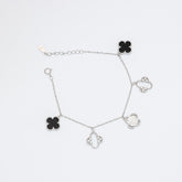 Monochrome Blossom Charm