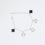 Monochrome Blossom Charm