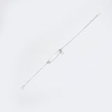 Silver Blossom Heart Bracelet