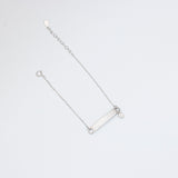 Silver Blossom Heart Bracelet