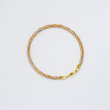 Triple tone Ties Bracelet