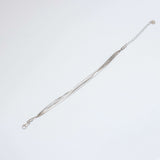 Chain Of Seven Silver Elegance Bracelet