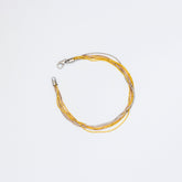 Triple Tone Chic Cascade Bracelet