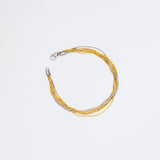 Triple Tone Chic Cascade Bracelet