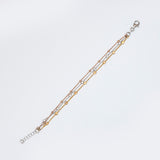 Tri-Colour Elegance Bracelet
