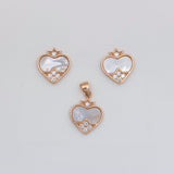 Heartstone Elegance Pendant Set