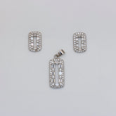 Silver Luster Diamond Drops