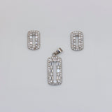 Silver Luster Diamond Drops