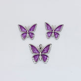 Enchanted Amethyst Butterfly Set