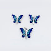Sapphire Wings Pendant and Earring Set