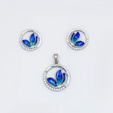 Tranquil Flight Pendant and Earring Set