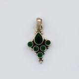 Jadau Panna Pendant set