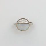 Serephic Splendor Sunset Silver Ring