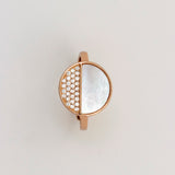 Serephic Splendor Sunset Rose Gold Plated Ring