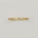 Luxe Allure Gold Plated Silver Ring