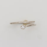 Serene Sparkle Silver Ring