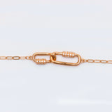 Carabiner Lock Chain Bracelet
