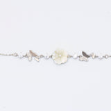 Serene Silver Bloom Bracelet