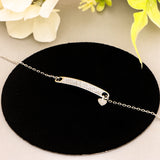 Silver Blossom Heart Bracelet