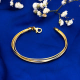 Tri-Tone Opulent Clasp Bracelet
